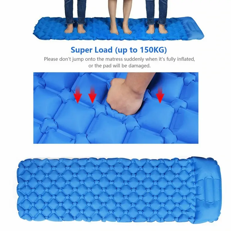 Inflatable Bed Rhombus Sleeping Bag / Kasur Tidur Lipat Matras Angin 3