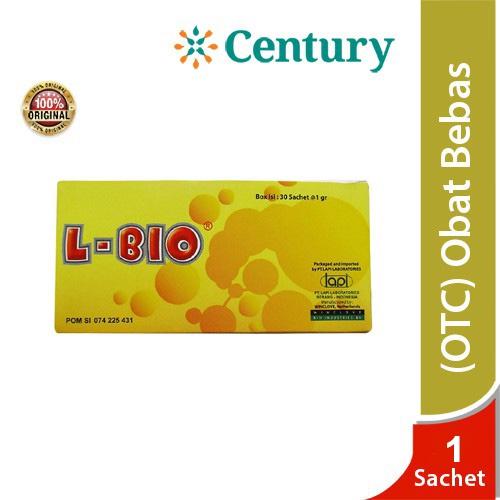 Gambar L-Bio Sachet / Pencernaan / Suplemen / Diare / Kembung / Probiotik dari Century Healthcare Express Kota Administrasi Jakarta Pusat Tokopedia