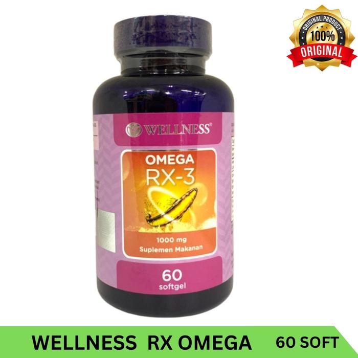 Gambar Wellness Omega Rx 3 60 Softgel Kesehatan Otak Mata Jantung daya ingat dari toko ngesti lama Kota Bogor Tokopedia