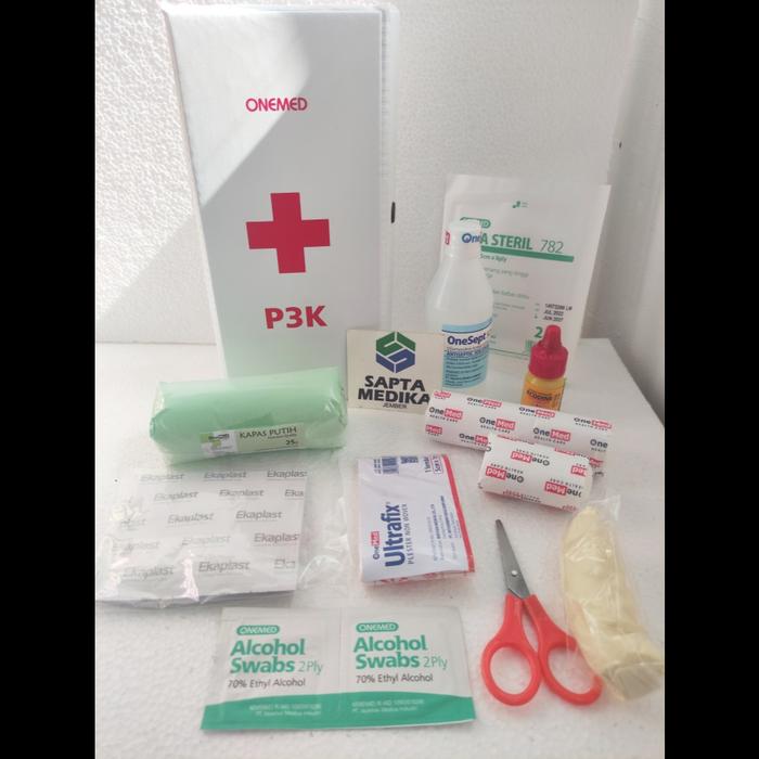 Gambar Kotak P3K lengkap dengan isi untuk mobil dan motor dari Sapta Medika Jember Kab. Jember Tokopedia