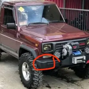 kuping corner tanduk bemper bumper taft gt rocky feroza bagian depan