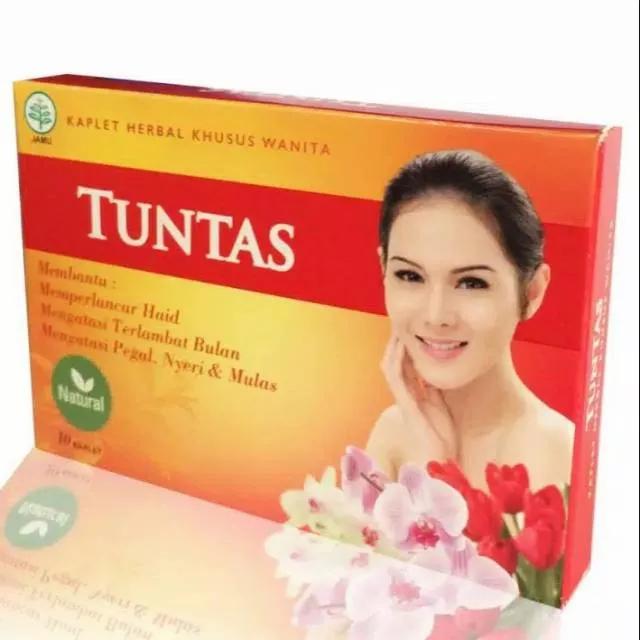 Kaplet Tuntas Herbal Wanita Pelancar  Menstruasi isi 10kaplet