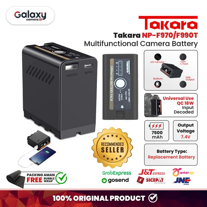 Gambar Takara Baterai Pack NP-F970/F990T Multifunctional Battery Original dari Galaxy Camera Kota Tangerang Tokopedia