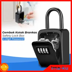 Gembok Kotak Brankas Dinding Penyimpanan Kunci Rumah dengan Password