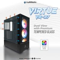 Gambar CASING VURRION VIRTUE VR-37 - ATX Case Tempered Glass (3x RGB Fan) dari Techno Computer Bali Kota Denpasar 2 Tokopedia