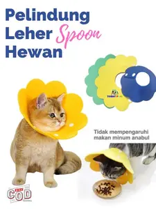 PELINDUNG LEHER KUCING ANJING COLLAR PET SPON MURAH