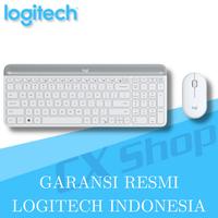 Gambar Logitech MK470 Combo Keyboard dan Mouse Wireless Slim - Off White dari CX Shop Kota Administrasi Jakarta Pusat 1 Tokopedia