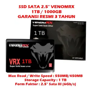 SSD VENOMRX 1TB SATA 3 SOLID STATE DRIVE 2.5" SSD 1 TB VENOM RX SATA 3