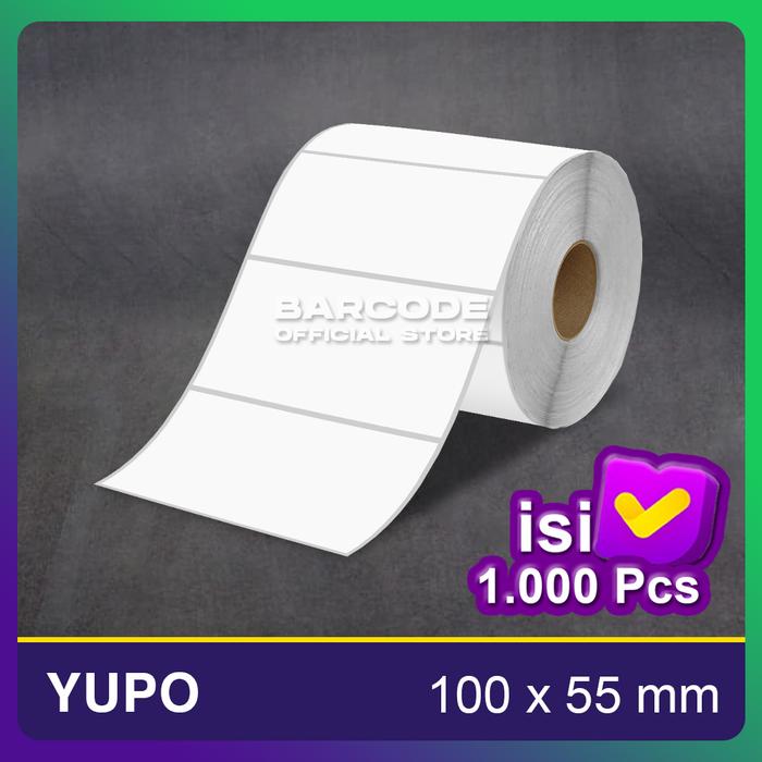 Gambar Label Barcode Yupo 100 x 55 1 Line Isi 1000 Pcs Stiker 100x55 mm dari Barcode Store Solutions Kota Administrasi Jakarta Pusat Tokopedia