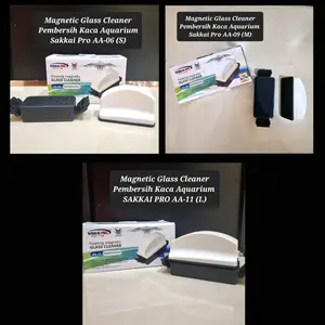 Pembersih Kaca Aquarium Sakkai Pro AA-09/ AA-06/ AA-11 Magnetic Brush