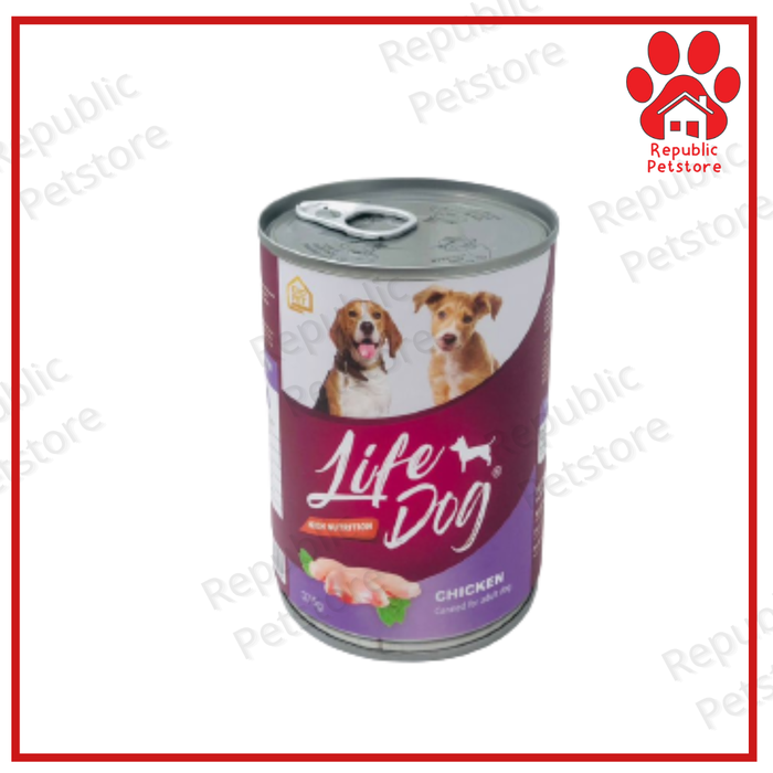 Gambar Makanan Basah Anjing Kaleng Life Dog 375gr - Can Wet Food dari Republic Petstore Kota Administrasi Jakarta Barat 3 Tokopedia