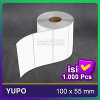 Gambar Label Barcode Yupo 100 x 55 1 Line Isi 1000 Pcs Stiker 100x55 mm dari Barcode Store Solutions Kota Administrasi Jakarta Pusat 2 Tokopedia