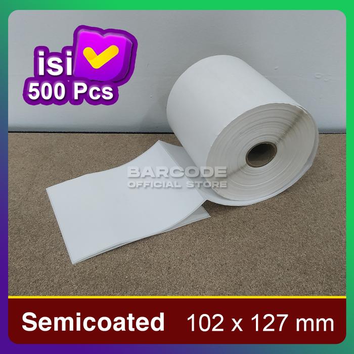 Gambar Label Barcode Semicoated Standard Resi JNE 102 x 127 mm Isi 500 Pcs dari Barcode Store Solutions Kota Administrasi Jakarta Pusat Tokopedia