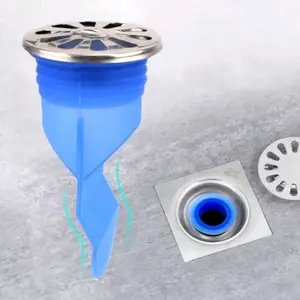 Penutup Lubang Pipa Air Kamar Mandi Silikon Anti Bau Serangga Kecoa