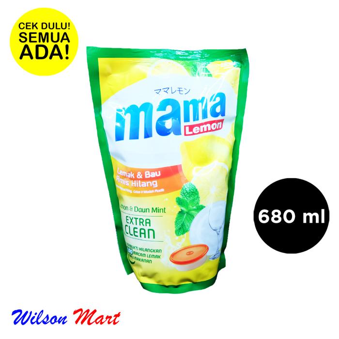Gambar MAMA LEMON EXTRA CLEAN FRESH LEMON 680 ML REFILL dari Wilson Mart Kota Administrasi Jakarta Barat Tokopedia