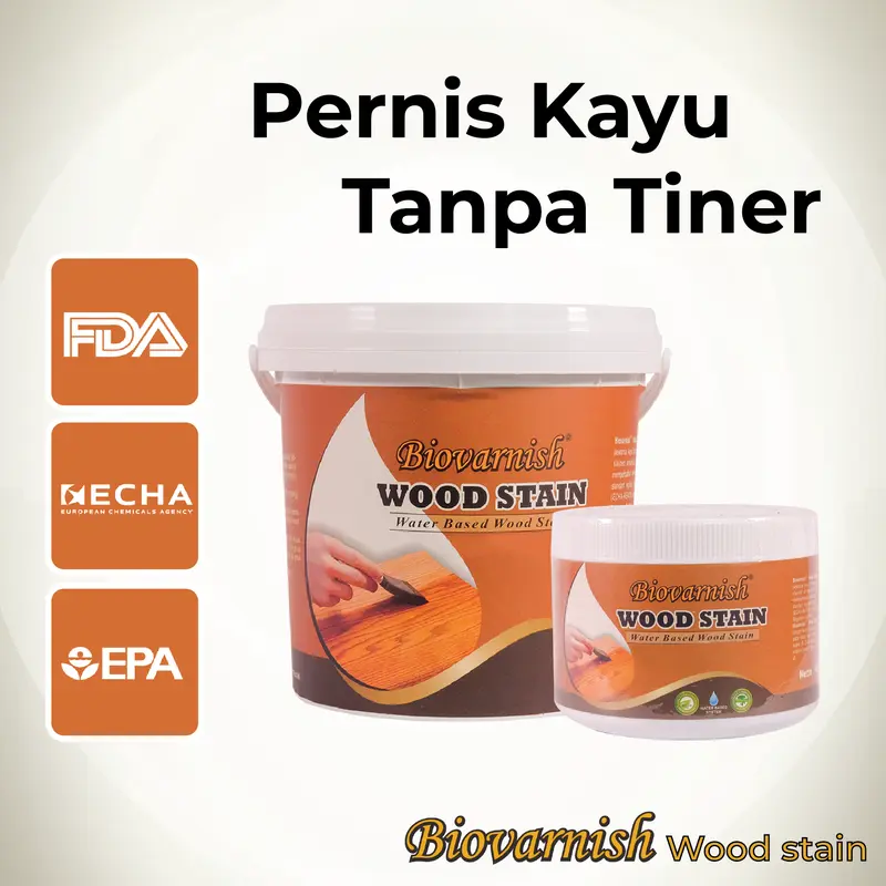 Plitur Kayu Biovarnish Wood Stain 1 kg 0