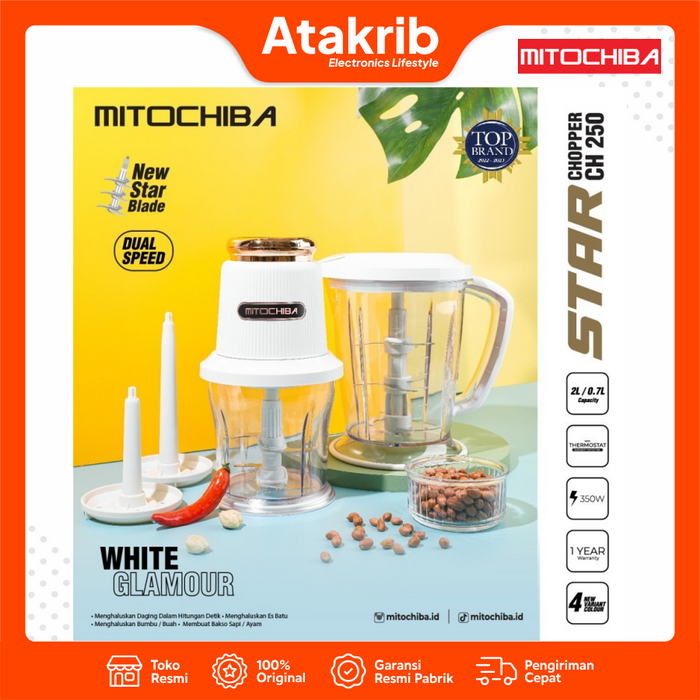 Gambar MITOCHIBA CHOOPER CH-250 WHITE / CH250 - 2L dari Atakrib Elektronik Yogyakarta Kab. Sleman Tokopedia