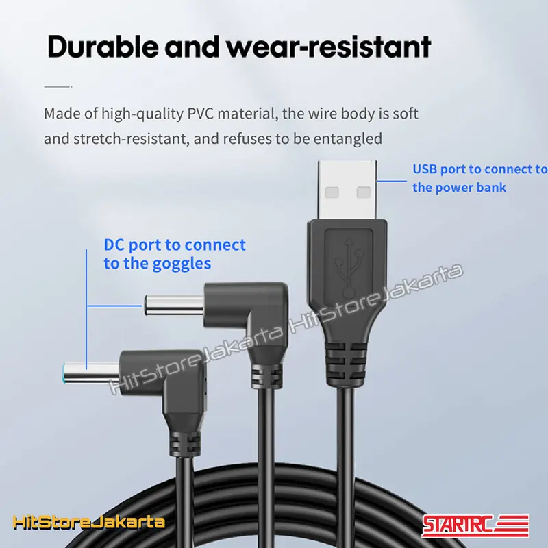 STARTRC Charging Cable For Avata DJI Goggles 2 Power Kabel Goggles V2 1