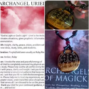Kalung Gemstone Archangel Izrail Uriel Batu Eye Tiger Garnet Original