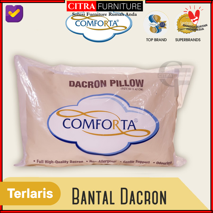 Gambar Bantal Comforta Comforta Bantal Dacron Pillow 60x42cm dari Citra furniture Kota Administrasi Jakarta Pusat Tokopedia
