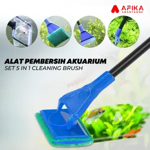 Alat Pembersih Akuarium Set 5 in 1 Cleaning Brush