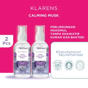 Hand Sanitizer Klarens Spray Calming Musk 2pcs