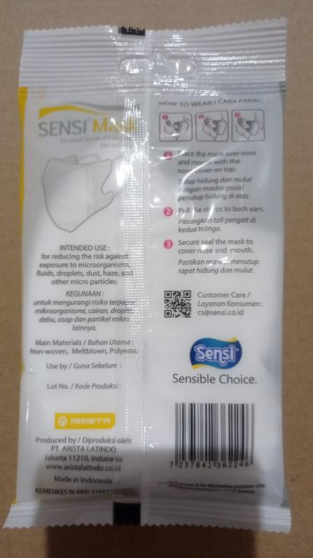 Masker Sensi Duckbill Face Mask isi 6