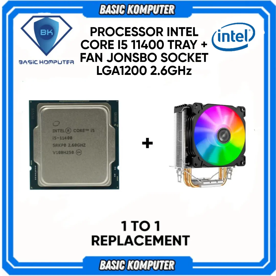 PROCESSOR INTEL CORE I5 11400 TRAY + FAN JONSBO SOCKET LGA1200 2.6GHz