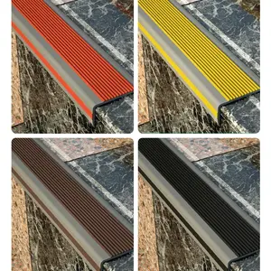 Lis tangga Pengaman Anti Slip type L 5cm Step Nosing + Perekat 3M