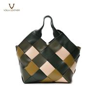 Gambar Tas Anyam Kulit Asli Voila Olathe Green dari Voila Leather Kota Administrasi Jakarta Pusat 4 Tokopedia