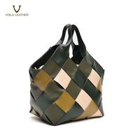 Gambar Tas Anyam Kulit Asli Voila Olathe Green dari Voila Leather Kota Administrasi Jakarta Pusat 3 Tokopedia