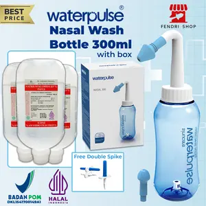 Paket Lengkap cuci Hidung 3 Nacl , gratis double spike