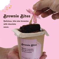 Gambar Brownie Bites dengan chocolate sauce cup 12 oz dan 26 oz dari Pinki Pie Kota Tangerang 1 Tokopedia
