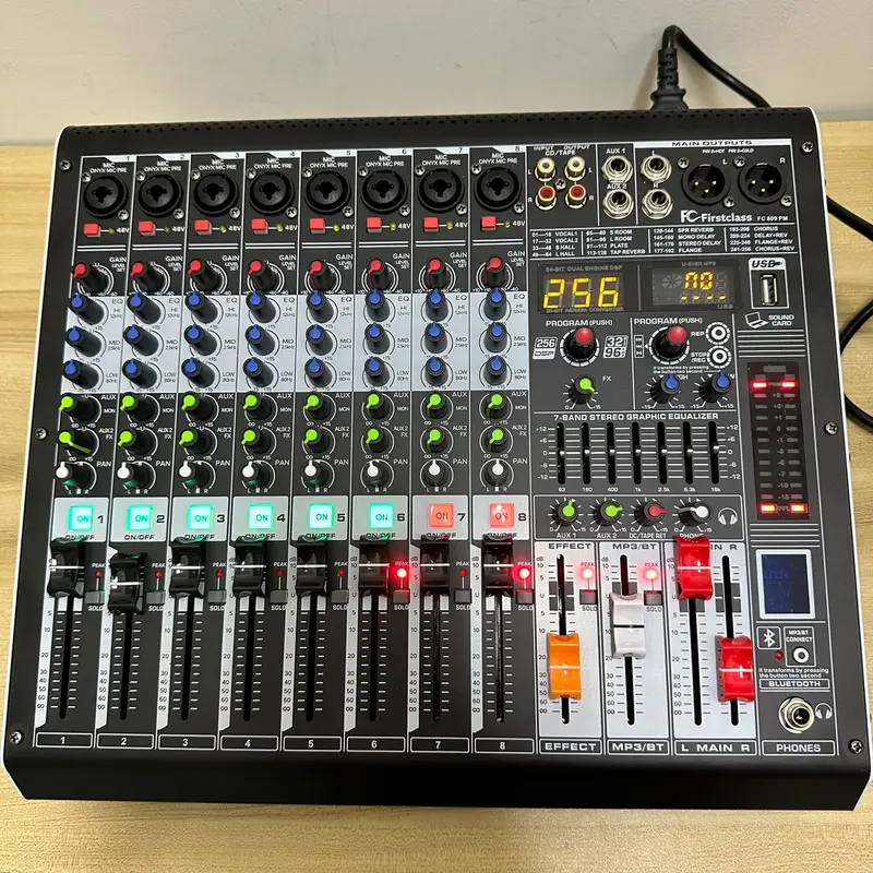 POWER MIXER FIRSTCLASS FC 809 PM / 809PM / FC809 PM (ORIGINAL)600w x 2 0