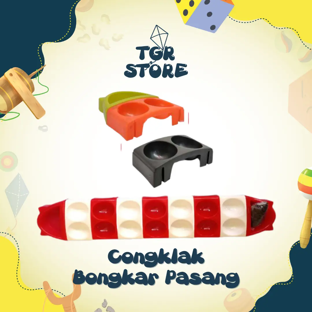 Permainan Tradisional Congklak Plastik Bongkar Pasang