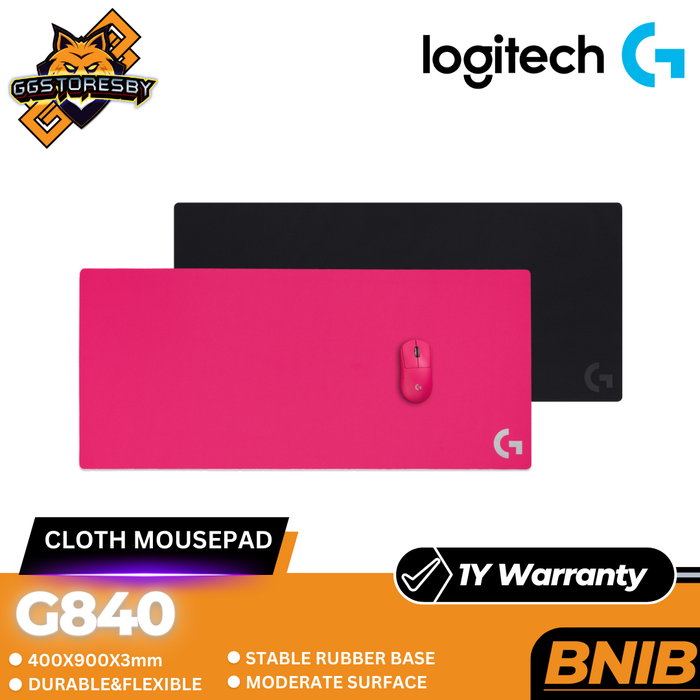 Gambar LOGITECH G840 CLOTH Gaming Mousepad - BLACK dari GGSTORESBY Kota Surabaya Tokopedia