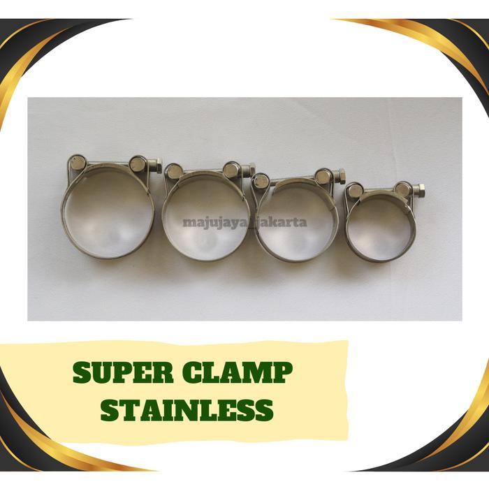 Gambar KLEM SELANG / SUPER CLAMP STAINLESS STEEL 304. 56-59MM dari Maju jaya jakarta2 Kota Administrasi Jakarta Barat Tokopedia