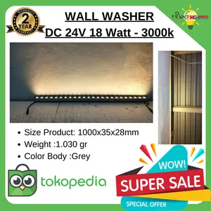 WALL WASHER DC 24V 18 Watt - 3000k