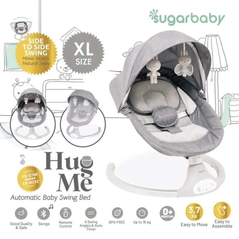 Sugar Baby HUG ME Automatic Baby Swing Bed 2