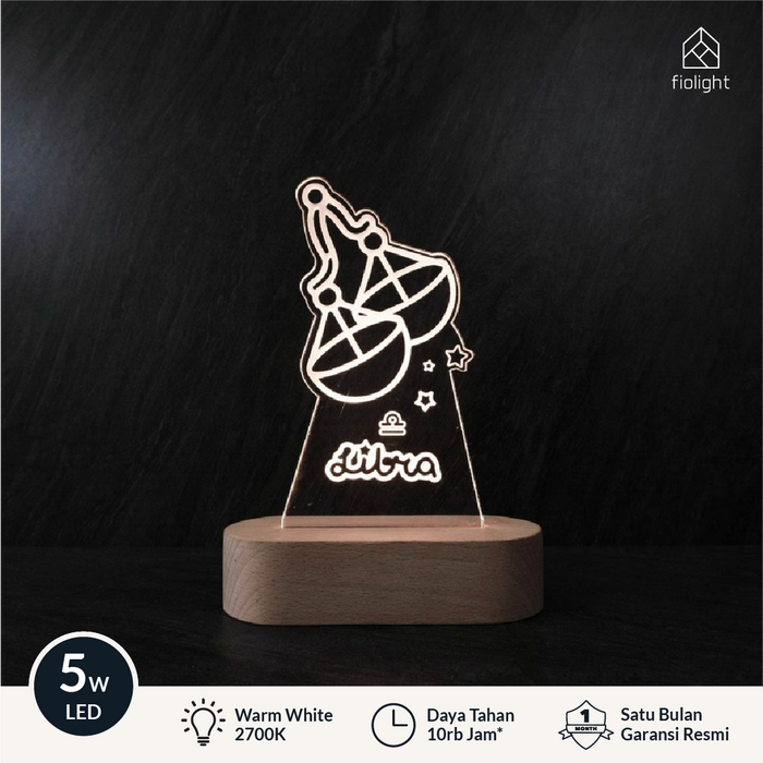 Gambar Fiolight - Lampu Akrilik Libra - Zodiac Series dari Fiolight Kota Tangerang Tokopedia