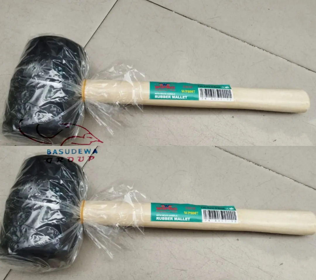 WIPRO PALU KARET GAGANG HANDLE KAYU 32 OZ / PALU KARET 32OZ WIPRO