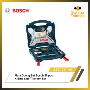 Mata Bor & Obeng Set Bosch 50 pcs X-Blue Line Titanium Set