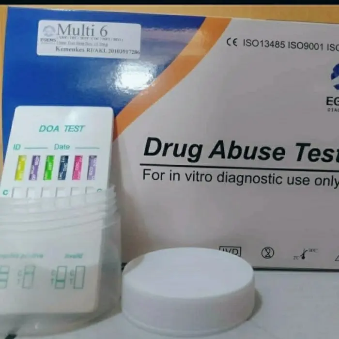 Drug Abuse Test 6 parameter 1box isi 25pcs Merk Egens