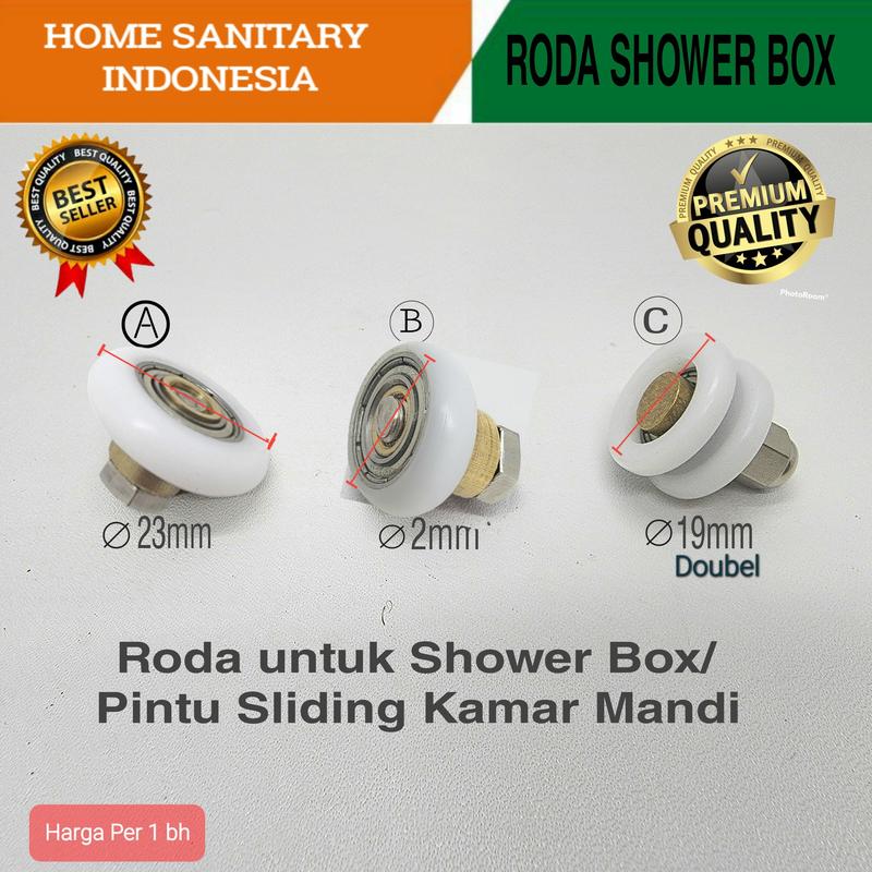 RODA SHOWER BOX RODA ROLLER PINTU KACA KAMAR MANDI - Shop | Tokopedia
