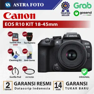 Kamera Canon EOS R10 KIT 18-45mm Lens Mirrorless Cameras - Garansi Resmi