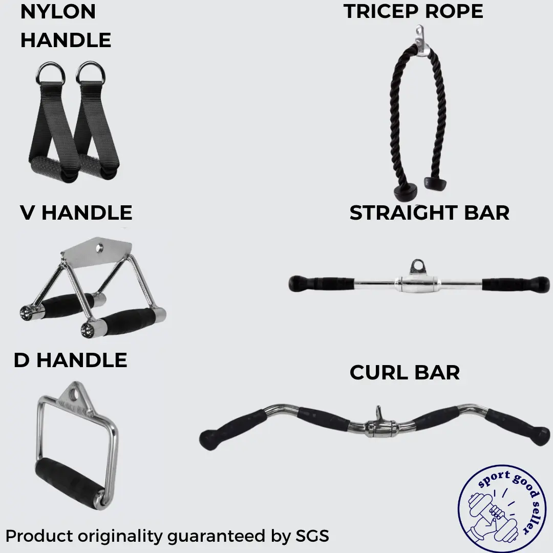 Cable Attachment Handle Gym Premium Tricep Curl Pulldown