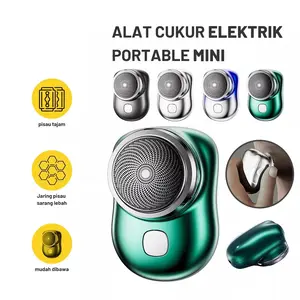 060 Alat Cukur Rambut Elektrik Mini Waterproof / Alat Cukur Elektrik