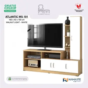 Meja TV Partisi Penyekat Ruangan Buffet TV Kayu Rak TV Atlantic WU 101