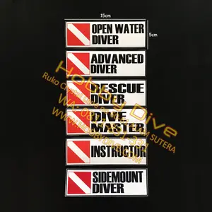 Scuba Diving Sticker Diver - Dive Flag Sticker Waterproof HD-067