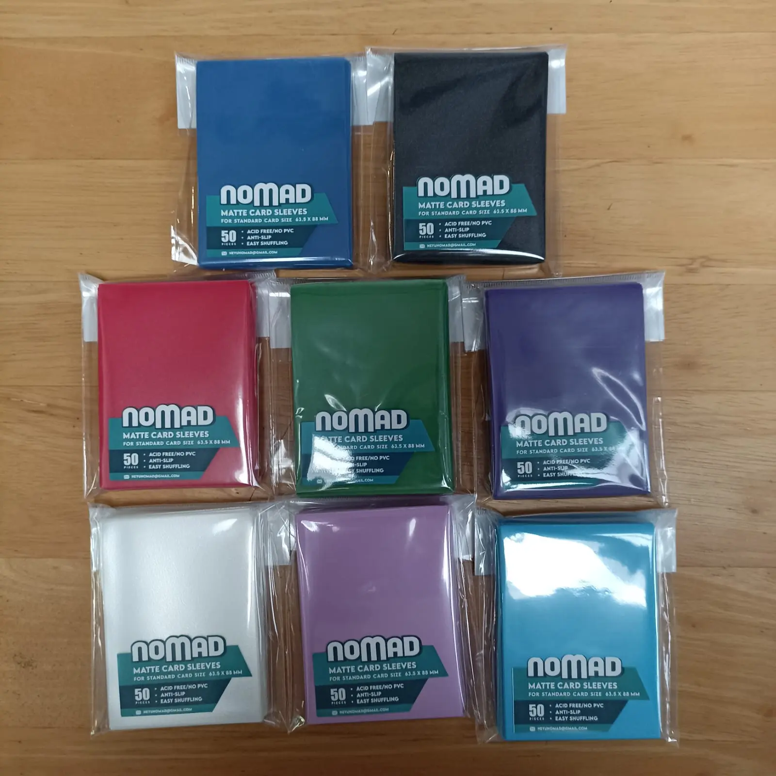 Nomad Matte Card Sleeves Standard Card Size 63.5 x 88 mm isi 50